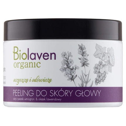 Scrub pentru scalp, BIOLAVEN, cu ulei din seminte de struguri, 155g
