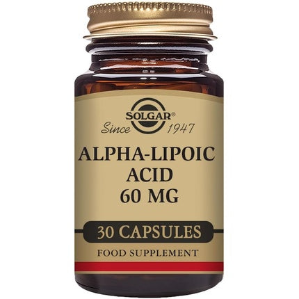 Supliment alimentar, Solgar, Acid Alfa-Lipoic 60mg, capsule vegetale