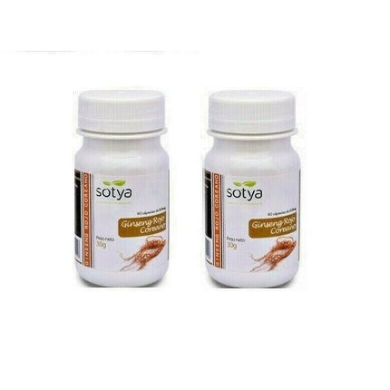 Supliment Ginseng, Sotya, 500mg, 90 capsule, alb