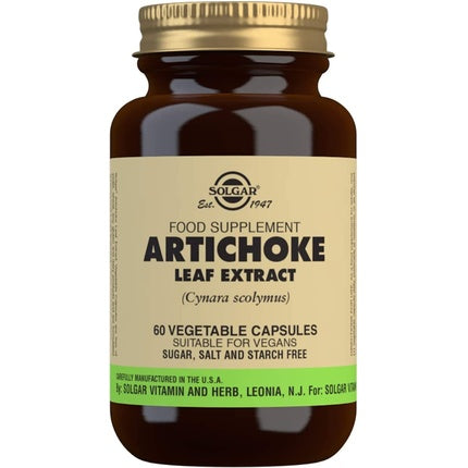 Capsule Vegetale, Solgar, Anghinare, 60 bucati