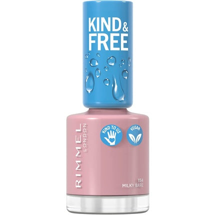 Lac de unghii, Rimmel, Kind & Free, Milky Bare, 8ml