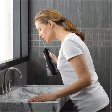 Irigator dentar Waterpik WP-450, fara fir, negru/alb