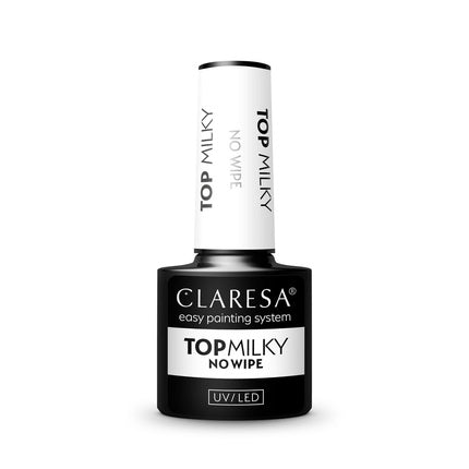 Top pentru ojă UV, Claresa, Milky No Wipe, 5ml