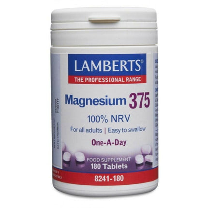 Minerale Lamberts Magnesium 375mg, 180 Tablete, Alb