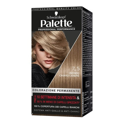 Vopsea de păr, Schwarzkopf Palette, cremă colorantă, blond cenușiu deschis