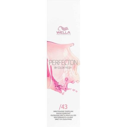 Vopsea de păr semi-permanentă, Wella, Perfection By Color Fresh 43, roșu-auriu, 250ml