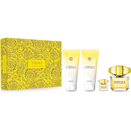 Set cadou parfum, Versace, Yellow Diamond, damă