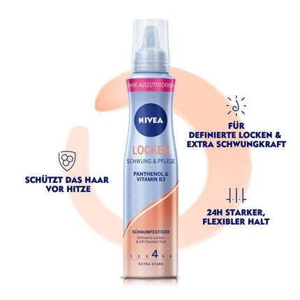 Spumă Păr, Nivea, Curl Boost & Care, Extra Fixare