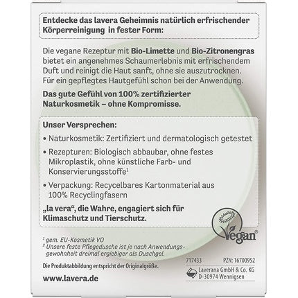 Săpun Solid, Lavera, Happy Freshness, verde, 50g