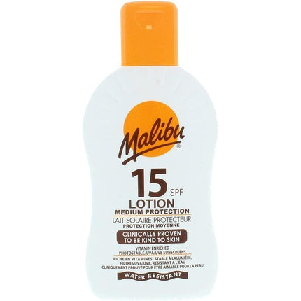 Loțiune protecție solară, Malibu, SPF 15, rezistentă la apă