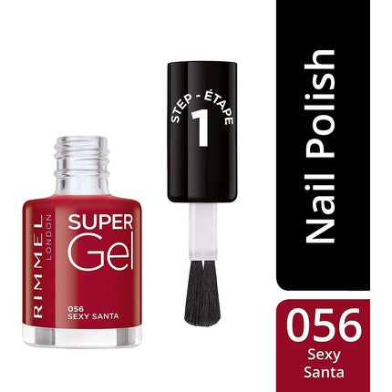 Lac de unghii, Rimmel, Super Gel, roșu Sexy Santa, 12ml