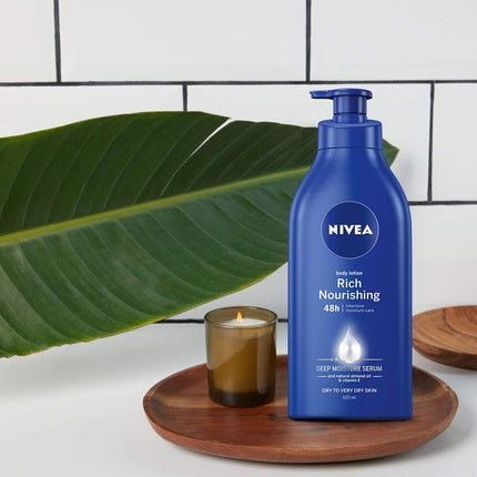 Lapte de Corp, Nivea, Nutritive, 625ml, albastru