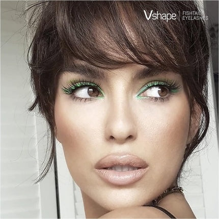 Gene False Clavier V-Shape Cod Fishtail, Negru, 8mm