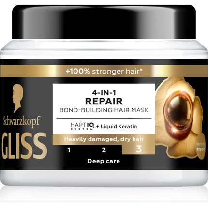 Masca par, Gliss, 4-in-1 Repair, 400ml