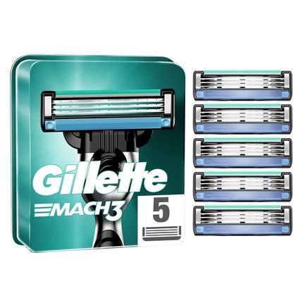 Set rezerve aparate de ras, Gillette, Mach3, albastru