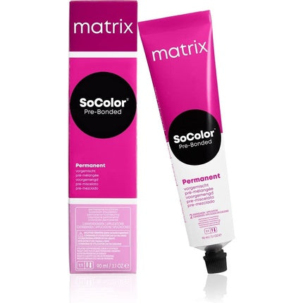 Vopsea de păr Matrix SoColor Pre-Bonded, 6VM Blond închis violet mocha, 90ml