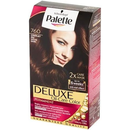 Vopsea de păr permanentă, Schwarzkopf, Palette Deluxe, Maro Strălucitor, 115ml