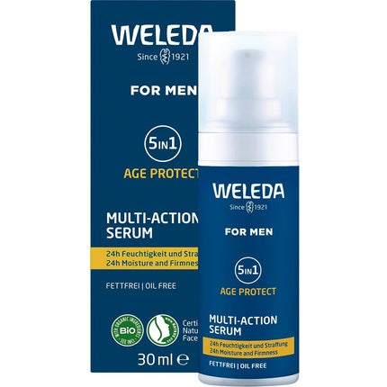 Ser Concentrat Anti-Aging 5în1 Weleda Bio pentru Bărbați, 30ml