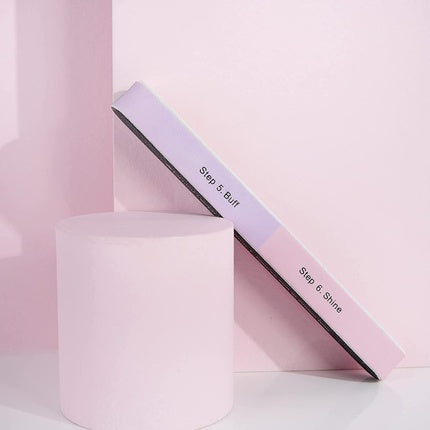 Pilă unghii, Brushworks, 6 fețe, negru