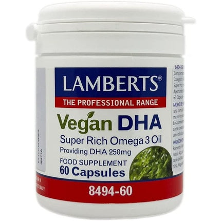 Supliment DHA, Lamberts, Vegan, 250mg, 60 capsule