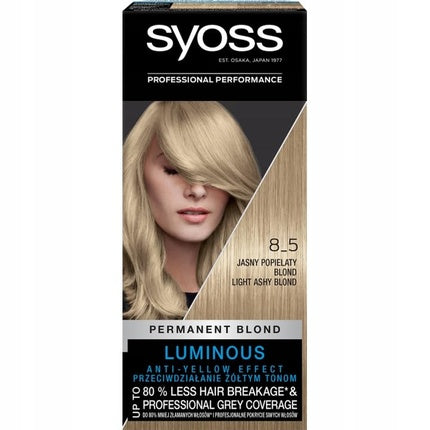 Vopsea de păr, Syoss, Permanent Blond, blond cenușiu deschis