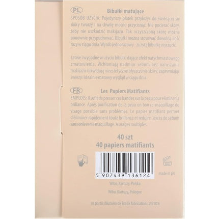 Foi absorbante sebum, Wibo, 10g