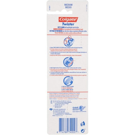 Periuță de dinți Colgate Twister Fresh, set 2 buc
