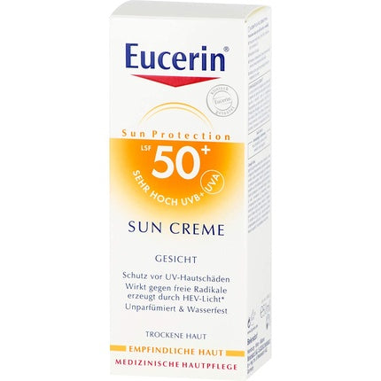 Cremă de față, Eucerin Sensitive Protect, SPF 50+, 50ml