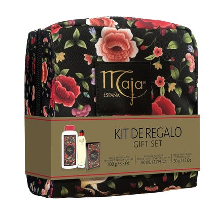 Set cadou parfumuri, Maja, model floral, negru
