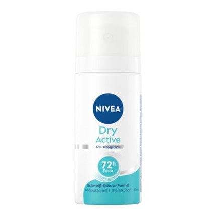 Deodorant spray, Nivea, Dry Active, alb, 35ml