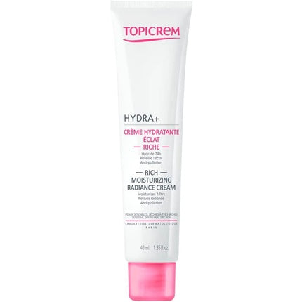 Crema hidratanta radianta, Topicrem HYDRA+, 40ml