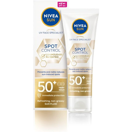 Cremă de protecție solară, Nivea, UV Face Specialist SPF 50+, 40ml