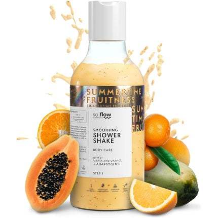 Gel de duș So!Flow Smoothing Shake, Papaya și Portocaliu