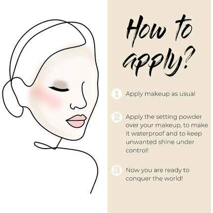 Pudra Finish Machiaj, Gosh, Waterproof, Rezistenta la Transfer