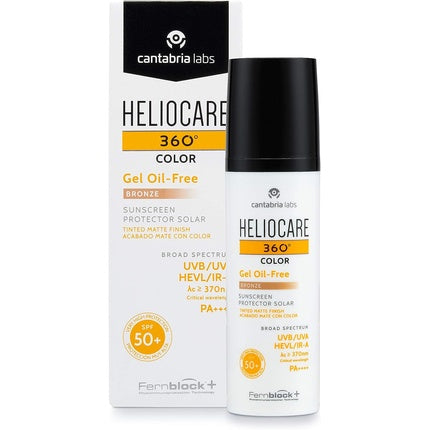 Gel Facial, Heliocare, 360 Color SPF50, bronz