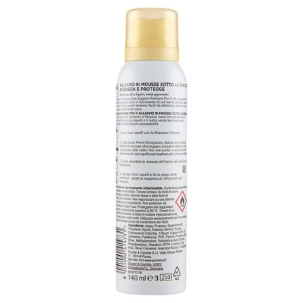Balsam Mousse Pantene Pro-V Regenerare, 140ml, Alb