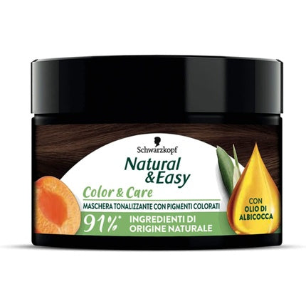 Masca par, Schwarzkopf, Natural & Easy, maro inchis