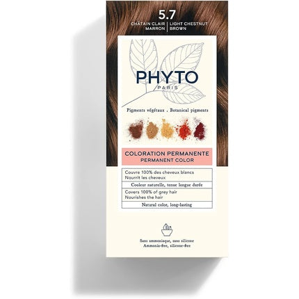Vopsea de păr, Phyto, Light Brown 57