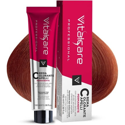 Vopsea păr Vitalcare Permanentă Proteine Mătase Blond Arămiu Deschis 100ml
