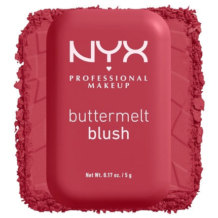 Blush NYX Buttermelt Pudră Rezistentă Transfer Roșu