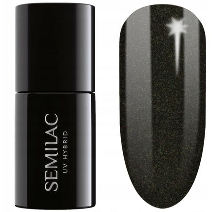 Lac de unghii UV Semilac Hybrid, 482, negru, 7ml