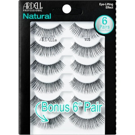 Gene false Ardell, Natural 105, negru, set 6 perechi