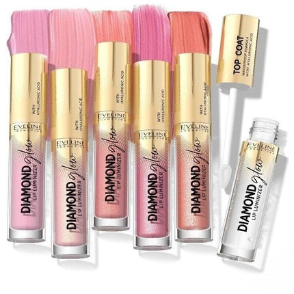 Luciu de buze, Eveline, Diamond Glow, 4.5ml, Golden Dust