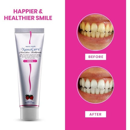 Pasta de dinți copii, Bubblemania, NanoCare, alb