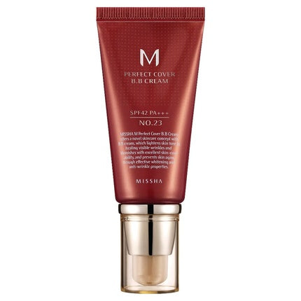 BB Cream, Missha, M Perfect Cover, Natural Beige