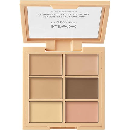 Paletă corectoare, NYX, Conceal Correct Contour, Light 01