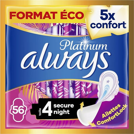 Absorbante igienice Always Platinum, mărime 4, cu aripioare