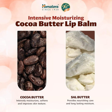 Balsam de buze, Himalaya, 4.5g, unt de cacao