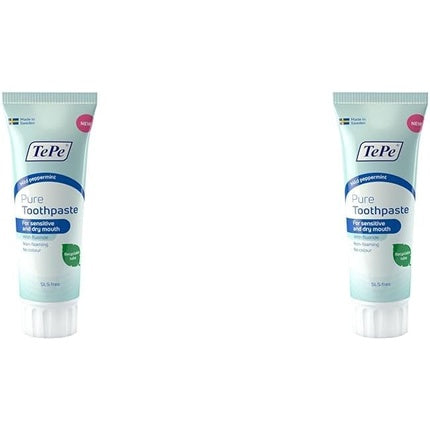 Pasta de dinti, TePe, Pure, menta usoara, 200g