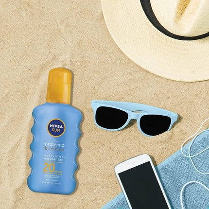 Spray solar, Nivea, Protect & Bronze, SPF20, 200ml